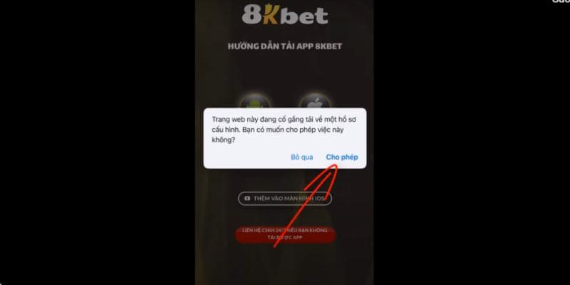 Cách tải app 8kbet cho ios